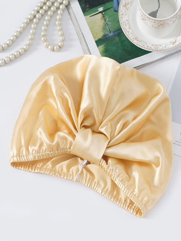 [Champagne] SilkSilky-IT Seta pura Sleep Cap 002