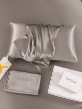 [Grigio] SilkSilky-IT 22Momme Seta pura Pillowcase 004