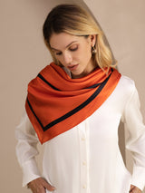 [Quadrato Arancione] SilkSilky-IT Sciarpa 002