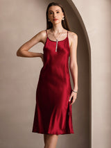[Vino] SilkSilky-IT Sleeveless Vestiti da donna 006