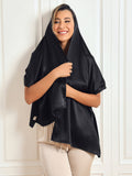 SilkSilky IT Seta pura Scarf Nero 003