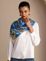 [Pesce Blu] SilkSilky-IT Scarf 004