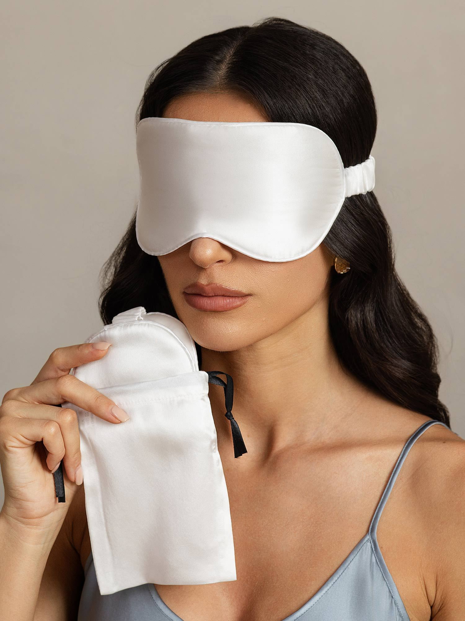[Bianco] SilkSilky-IT Seta pura Eye Mask 008