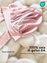 [Rosa Chiaro] SilkSilky-IT Cuffia di seta 002