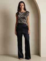 [Leopardo] SilkSilky-IT 19Momme Seta Womens T-Shirt 008