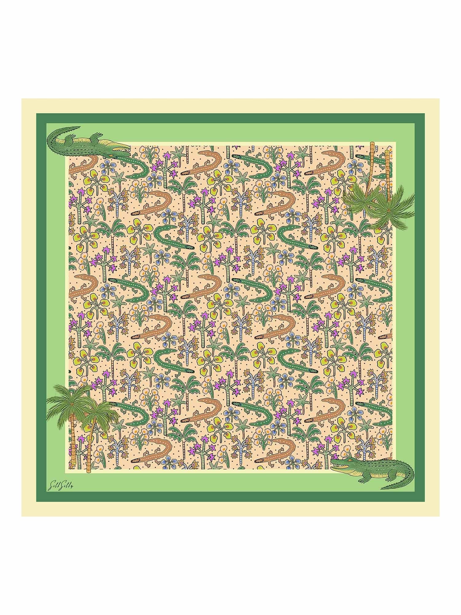 [Coccodrillo Sabbia] SilkSilky-IT Scarf 001