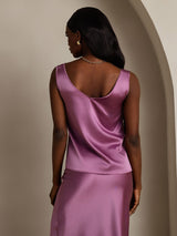 [Viola Scuro] SilkSilky-IT Sleeveless V Neck Cami 002
