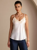 [Bianco] SilkSilky-IT Sleeveless V Neck Cami 001