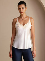 [Bianco] SilkSilky-IT Sleeveless V Neck Cami 001