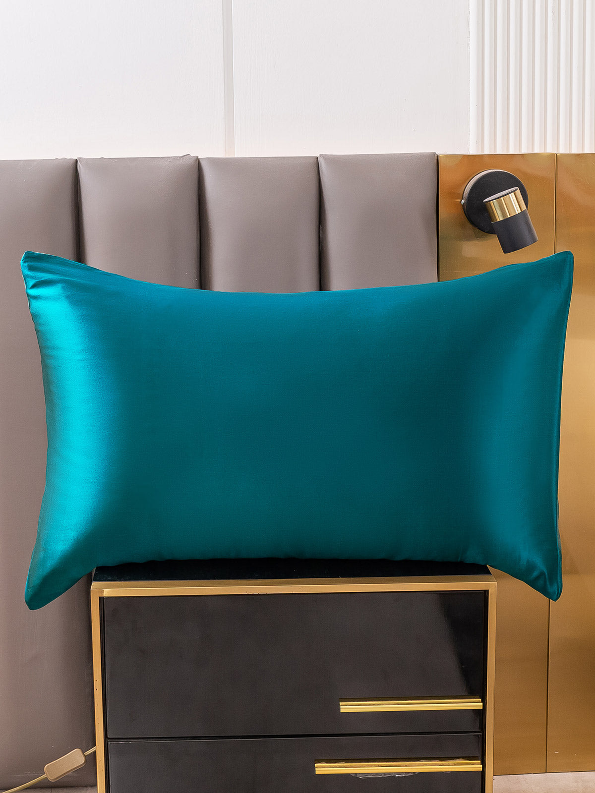 [Verde Acqua] SilkSilky-IT 22Momme Seta pura Pillowcase 001