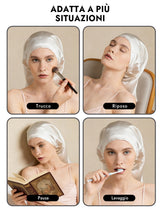 [Bianco] SilkSilky-IT Cuffia di seta 007