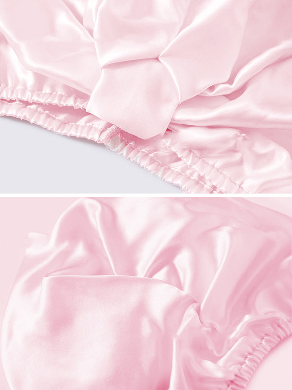[Rosa] SilkSilky-IT Seta pura Sleep Cap 004