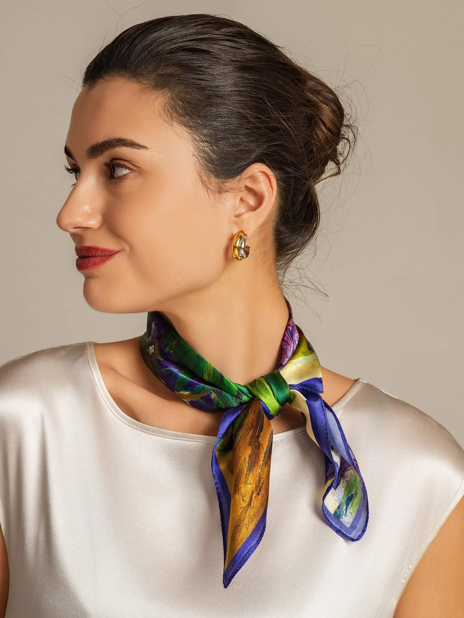 [P094] SilkSilky-IT Seta pura Scarf 004