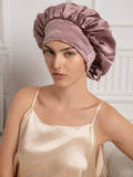 SilkSilky-IT Seta pura Sleep Cap MalvaPallido 003