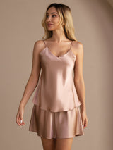 [Toscana] SilkSilky-IT Sleeveless V Neck Set di Bretelle 005