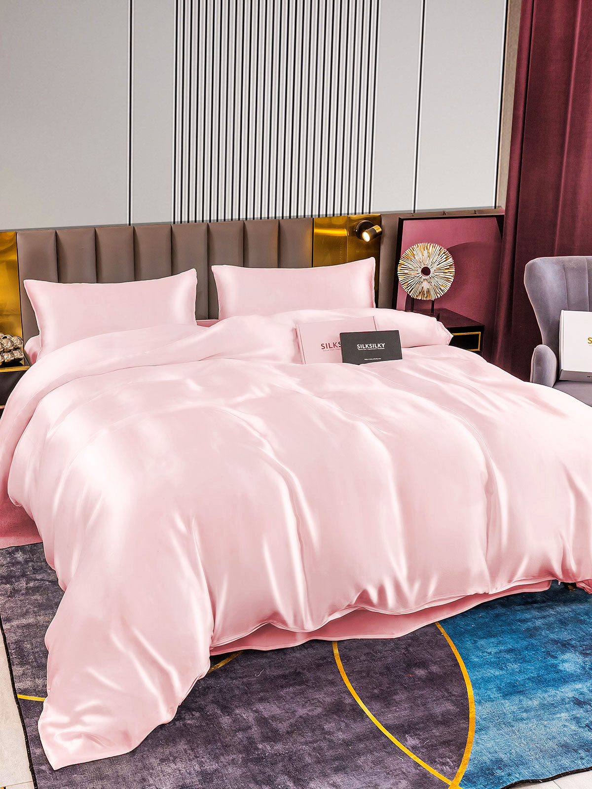 [Argento] SilkSilky-IT 22Momme Seta pura Bedding Set 008