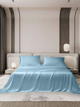 [Azzurro] SilkSilky-IT 19Momme Set di biancheria da letto 001