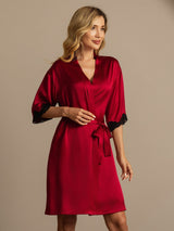 [Vino] SilkSilky-IT Half Sleeve Vestaglia da donna 006
