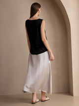 [Nero] SilkSilky-IT Sleeveless Round Neck Cami 004