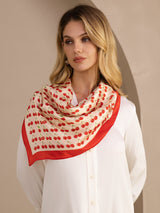 [Ciliegia Beige] SilkSilky-IT Scarf 002