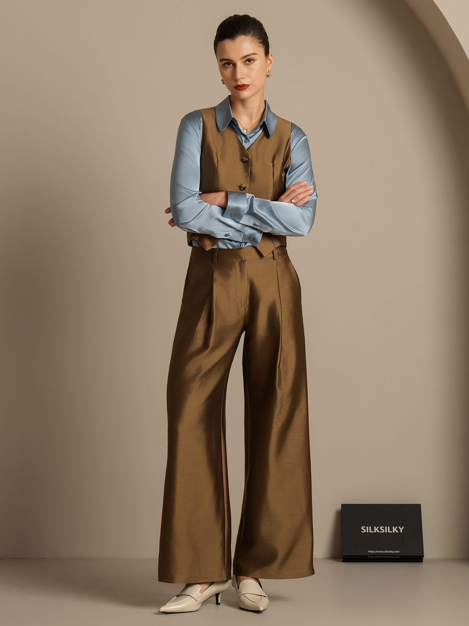 [Bronzo] SilkSilky-IT 32Momme Seta Womens Pants 006,