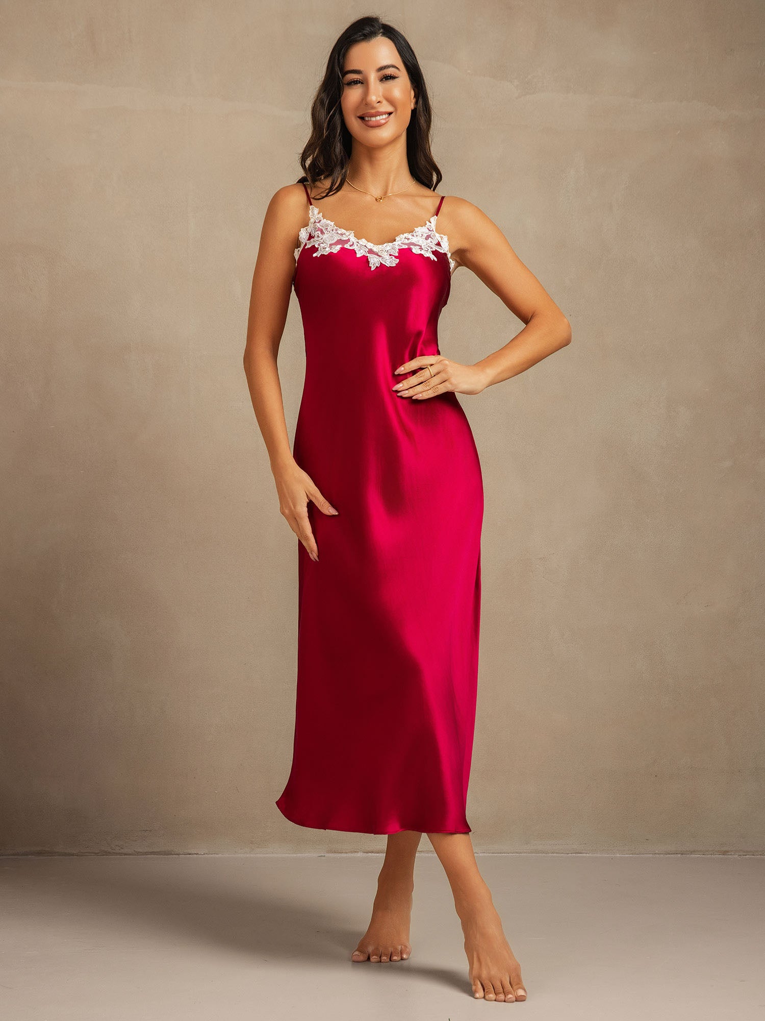 [Vino] SilkSilky-IT 19Momme Seta pura Dress 006