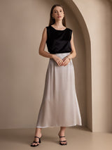 [Nero] SilkSilky-IT Sleeveless Round Neck Cami 003