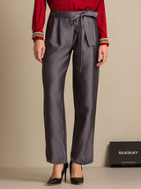 [Grigio] SilkSilky-IT 32Momme Seta Womens Pants 007