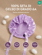 [Lavanda] SilkSilky-IT Cuffia di seta 002