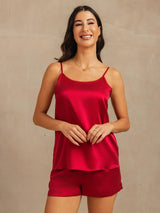 [Vino] SilkSilky-IT 19Momme Seta Senza maniche Camisole Set 003