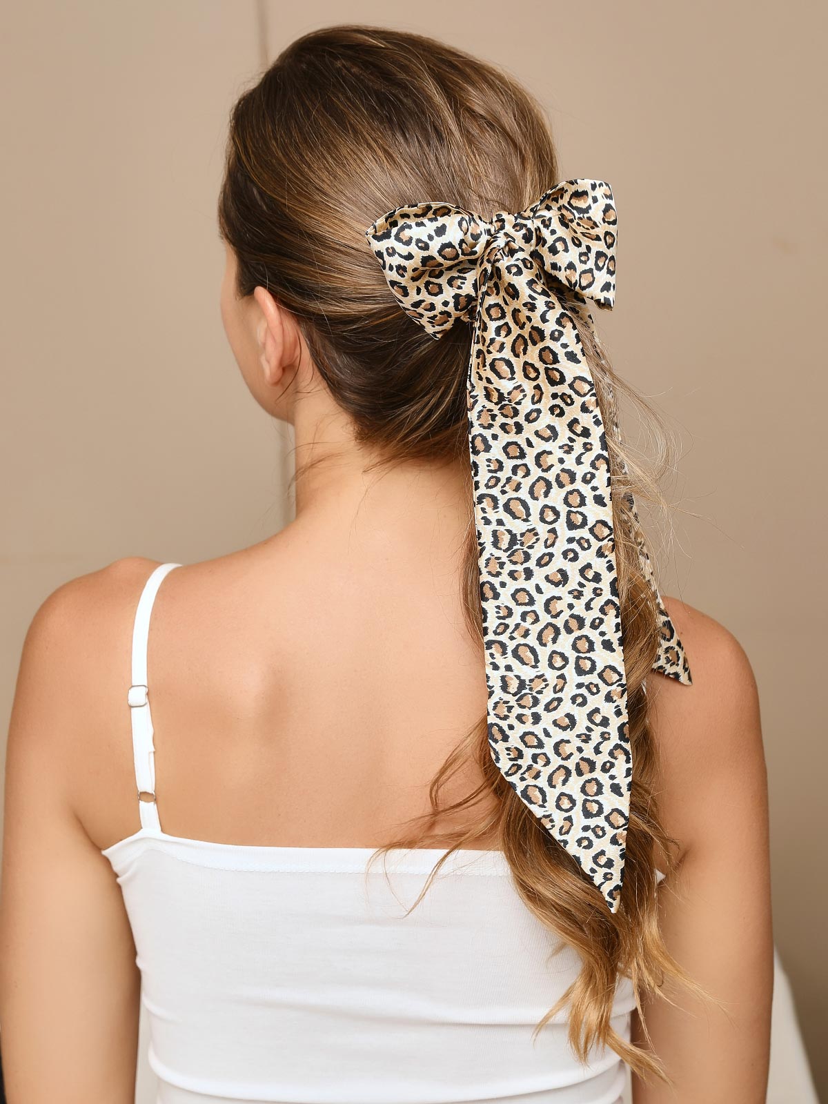 SilkSilky-IT 19Momme Seta pura Scrunchie Leopardo 005