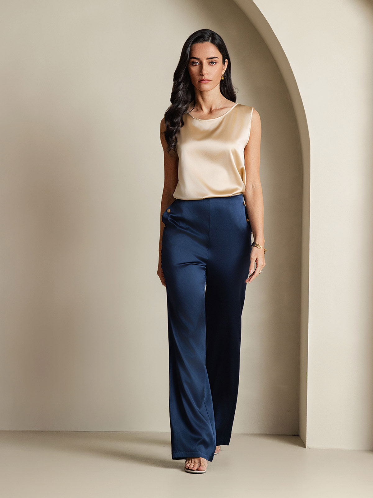 [Champagne] SilkSilky-IT 19Momme Seta Camisoles 006