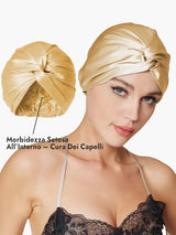 [Champagne] SilkSilky-IT Cuffia di seta 004