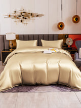 [Beige] SilkSilky-IT 19Momme Set di biancheria da letto 005
