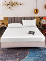 [Bianco] SilkSilky-IT 19Momme Set di biancheria da letto 002