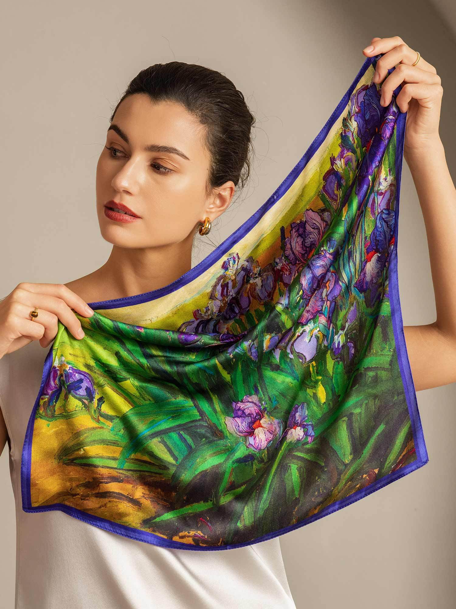 [P094] SilkSilky-IT Seta pura Scarf 007