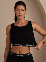 [Nero] SilkSilky-IT Sleeveless Crew Neck Cami 003
