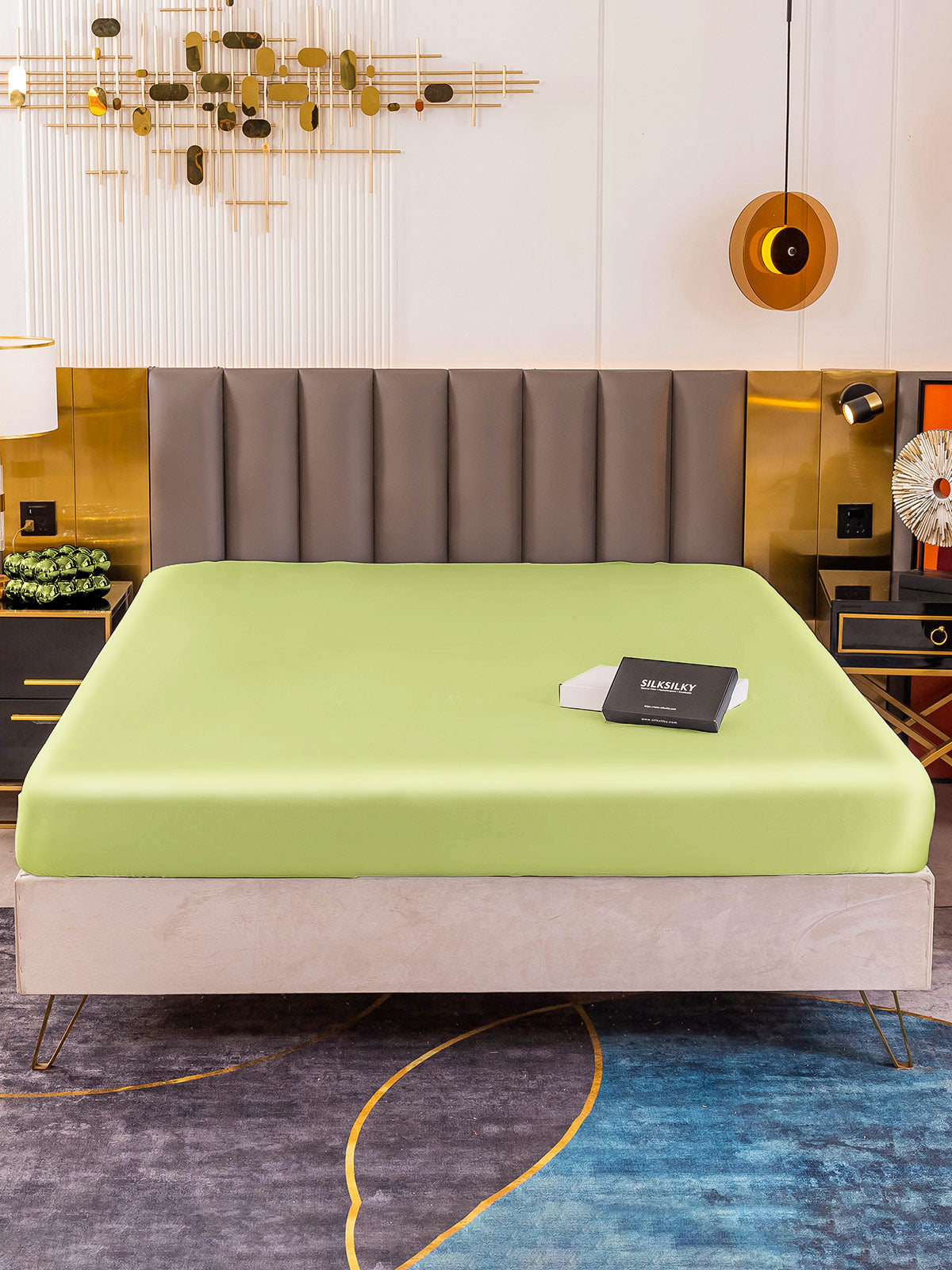 [Menta Verde] SilkSilky-IT 19Momme Sheet 002