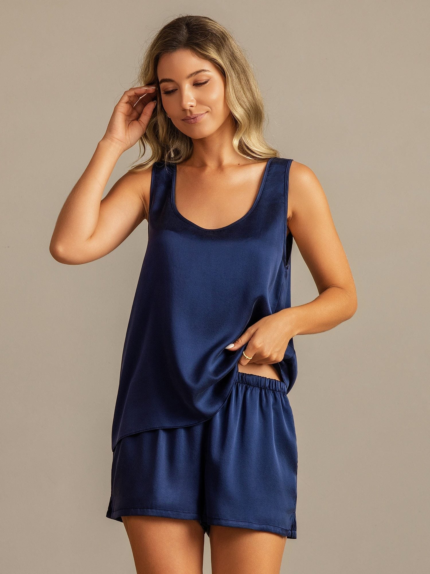 [BluScuro] SilkSilky-IT 19Momme Seta Womens Pajamas 007