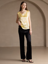 [Giallo Chiaro] SilkSilky-IT Sleeveless Round Neck Cami 006