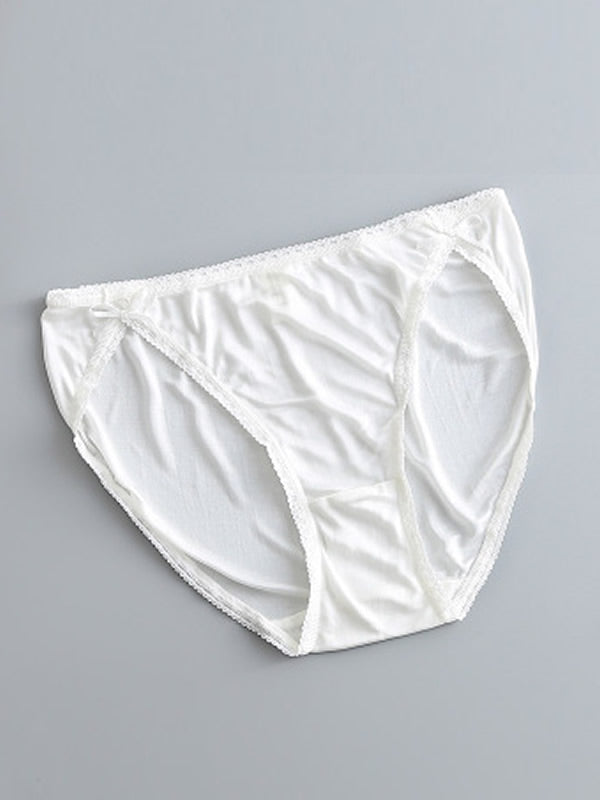 [Bianco] SilkSilky-IT Maglia di seta Panty 005