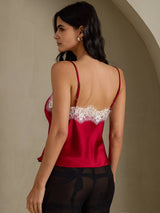 [Vino] SilkSilky-IT Spaghetti Strap V Neck Cami 002
