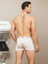 [Beige] SilkSilky-IT Seta pura Mens Underwear 002,