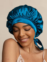 [Verde Acqua] SilkSilky-IT Cuffia di seta 003
