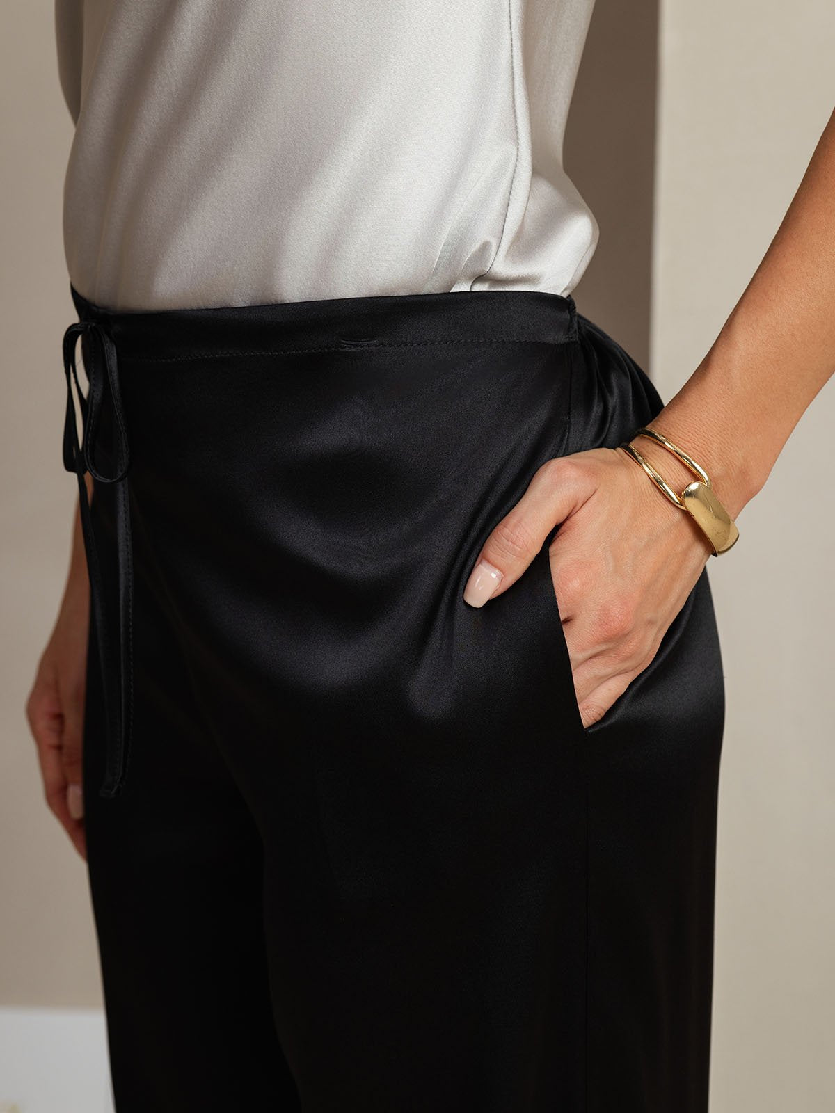 [Nero] SilkSilky-IT 19Momme Seta Womens Pants 005