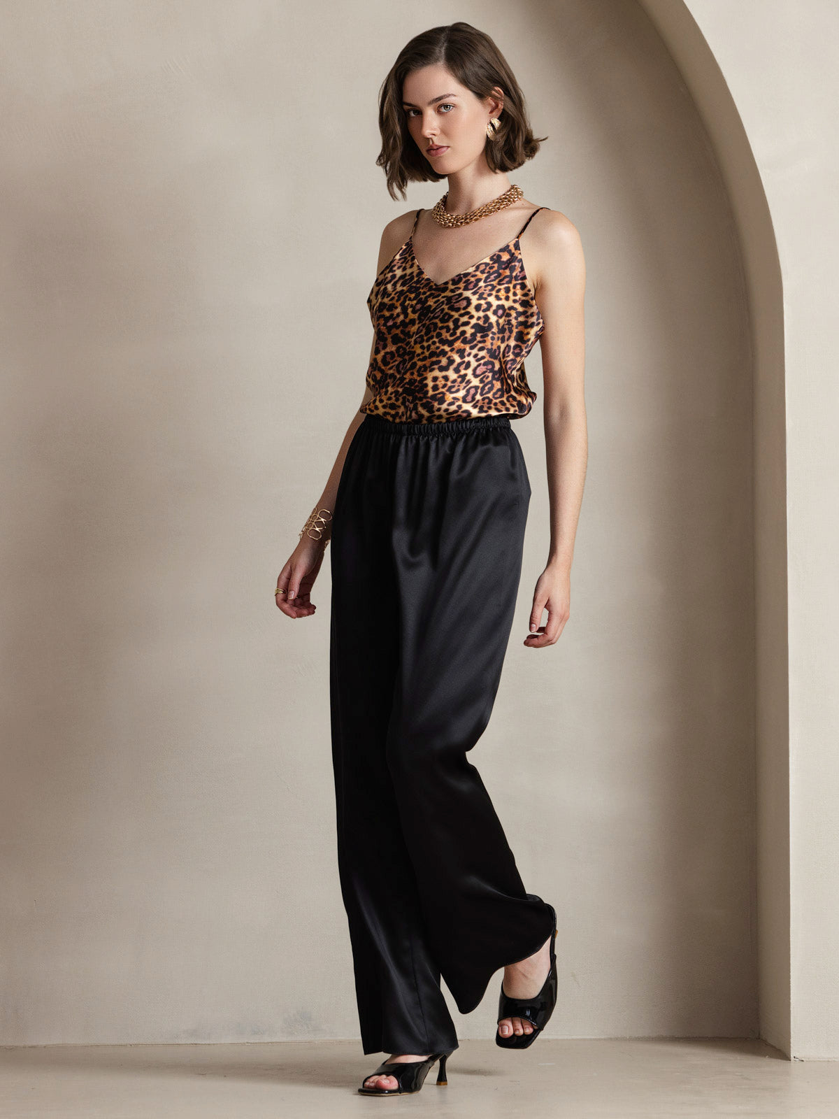 [Leopardo] SilkSilky-IT Seta pura Camisoles 004