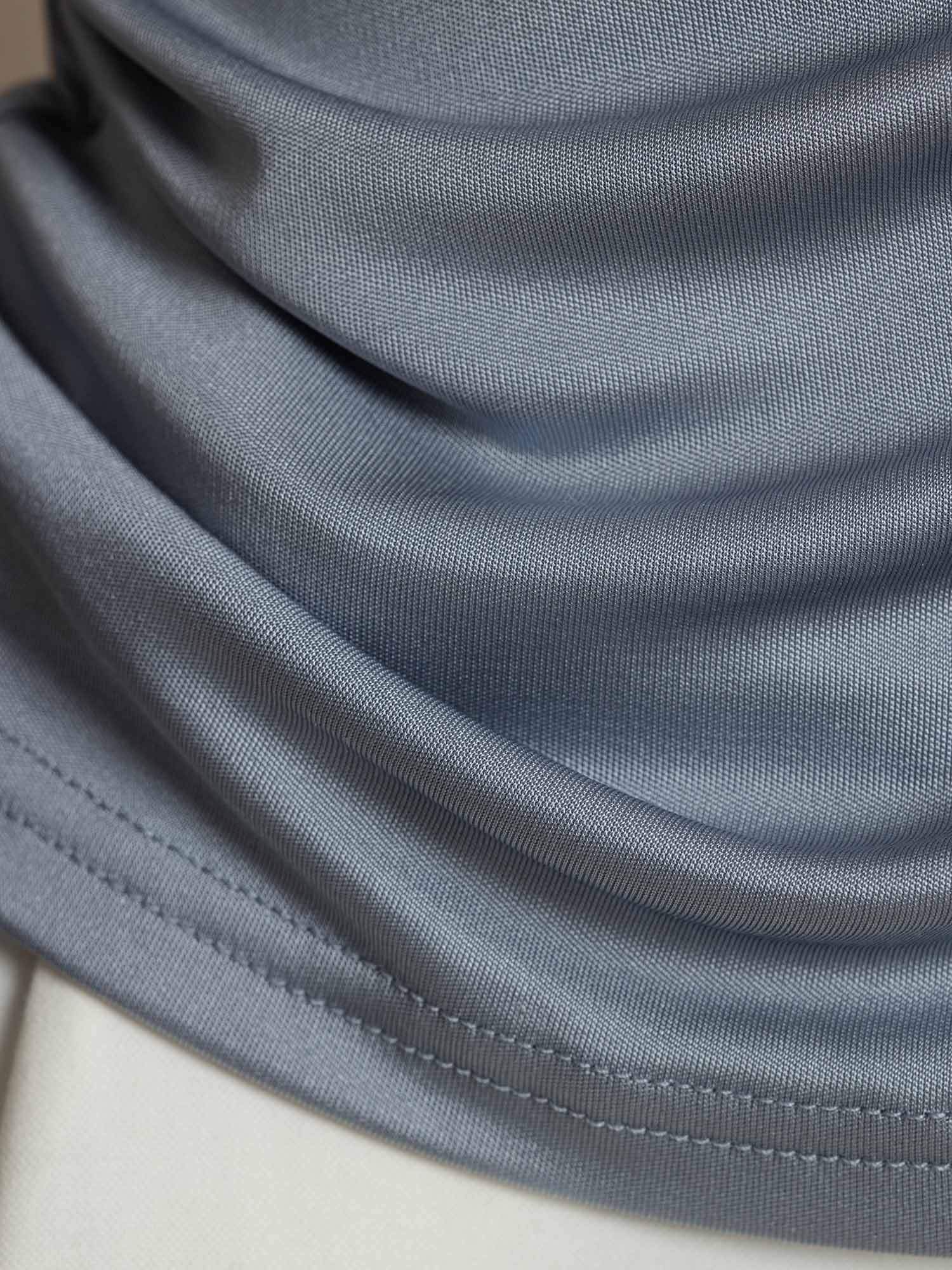 [GrigioChiaro] SilkSilky-IT Seta pura Womens T-Shirt 005