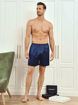 [Blu Scuro] SilkSilky-IT Mens Sleep Bottoms 005