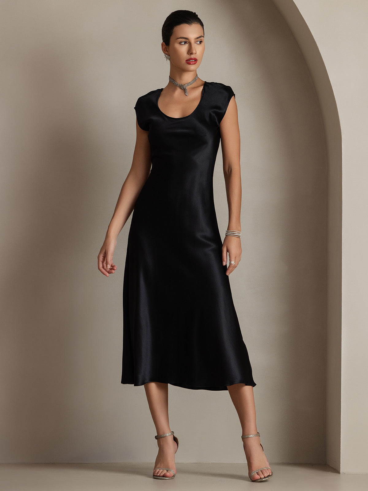[Nero] SilkSilky-IT 19Momme Seta Dress 001