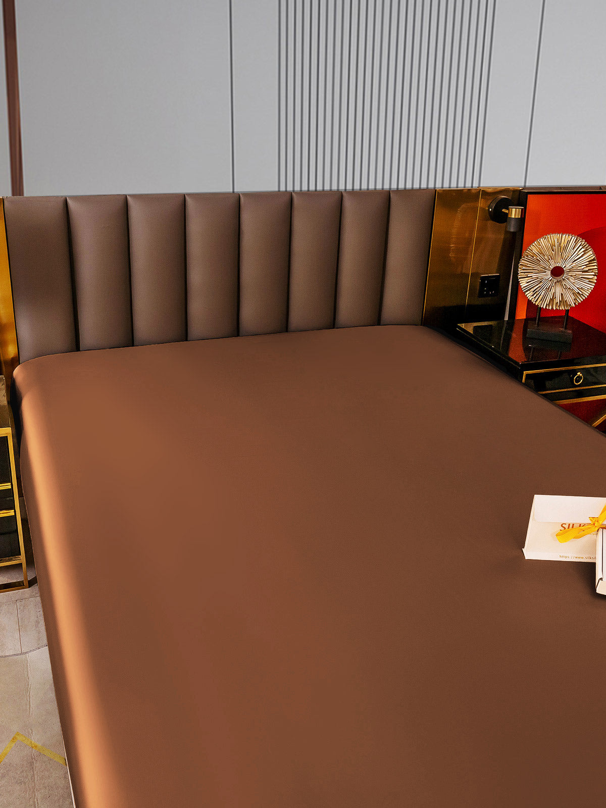[Caffè] SilkSilky-IT 22Momme Seta pura Sheet 005